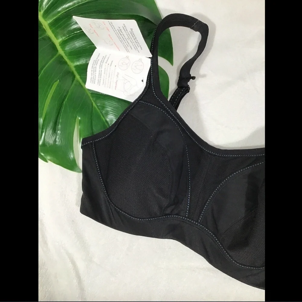 NWT $72 Chantelle High Impact Convertible Sports Bra [ SZ‎ 30DD ]